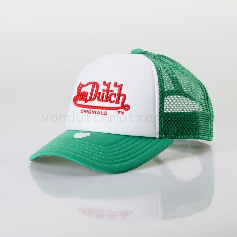 (image for) 2023 Billig Von Dutch Originals -Trucker Atlanta Cap, white/green F08161034-01604